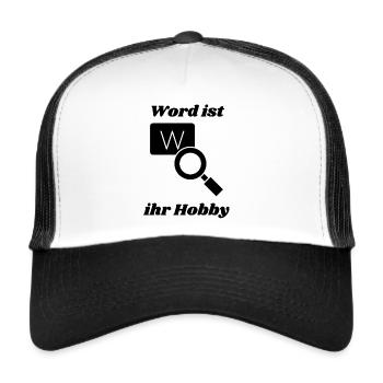Witziger Serientitel - Optimal für Karneval, Malle - Trucker Cap - Weiß/Schwarz - Vorne