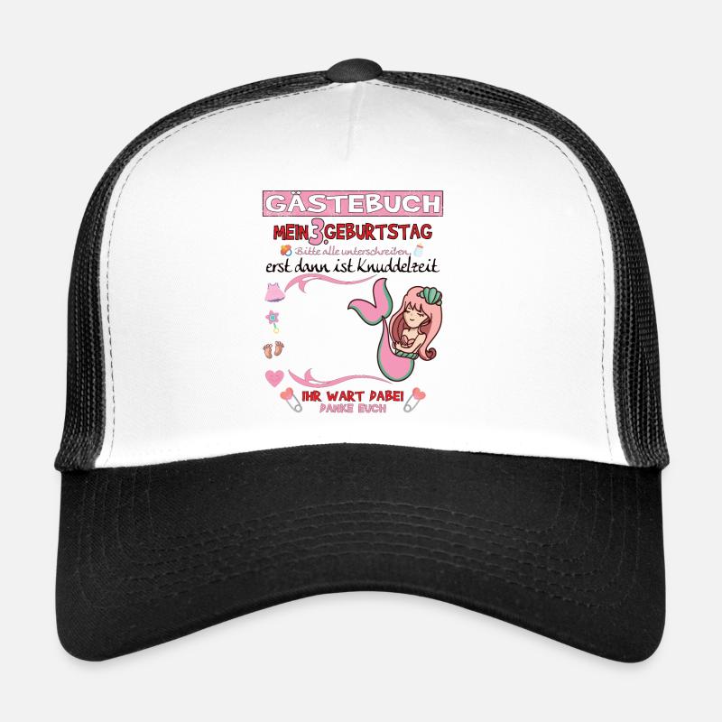 3. Geburtstag Mädchen & Junge Gästebuch Trucker Cap