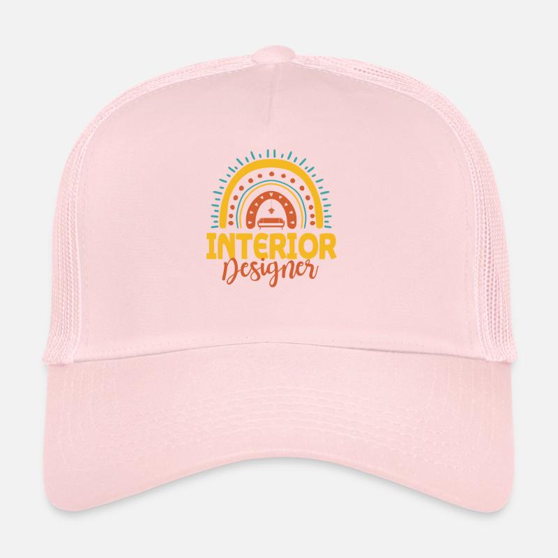 Interior Designer Boho Rainbow T-Shirt Trucker Cap