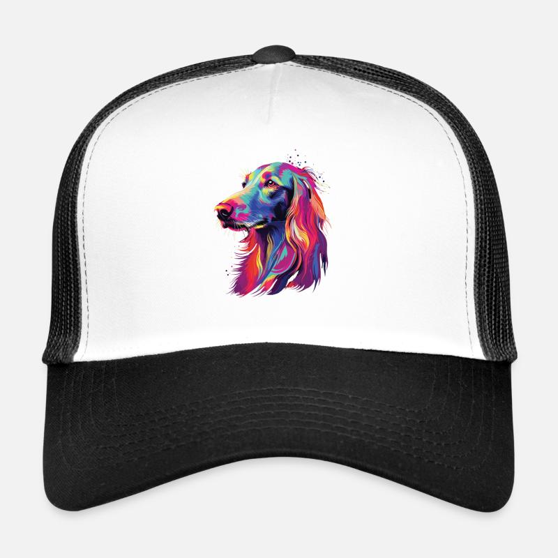Aquarelle Colorée Saluki Casquette trucker 
