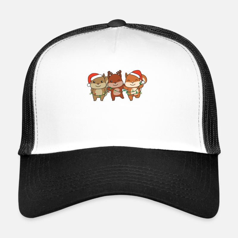 Squirrel, Christmas, Winter, Animals, Squirrel Trucker Cap