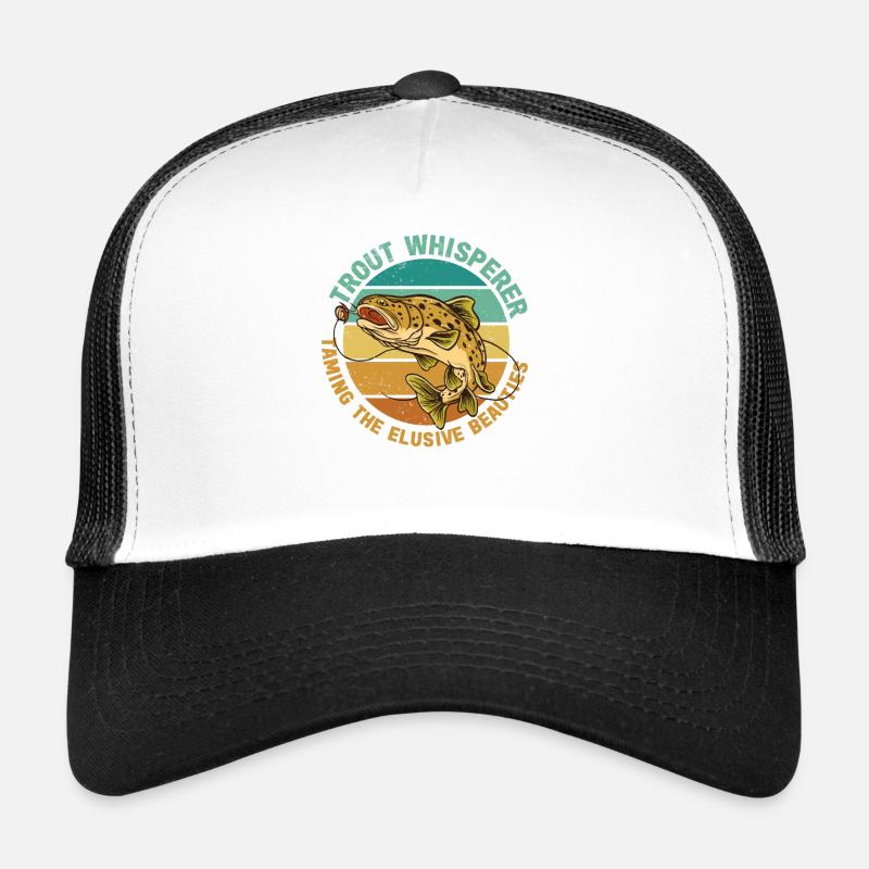 Pêche, Truite, Saumon, Pêcheur, Pêcheur, Perche Casquette trucker 