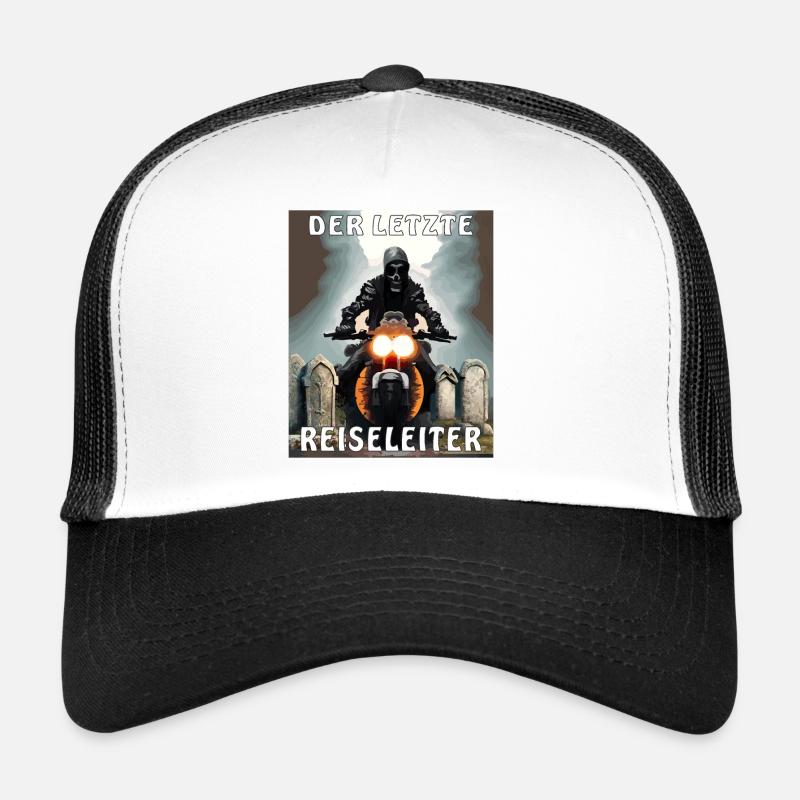 MOTORRAD TOD DER LETZTE REISELEITER - Trucker Cap - Weiß/Schwarz