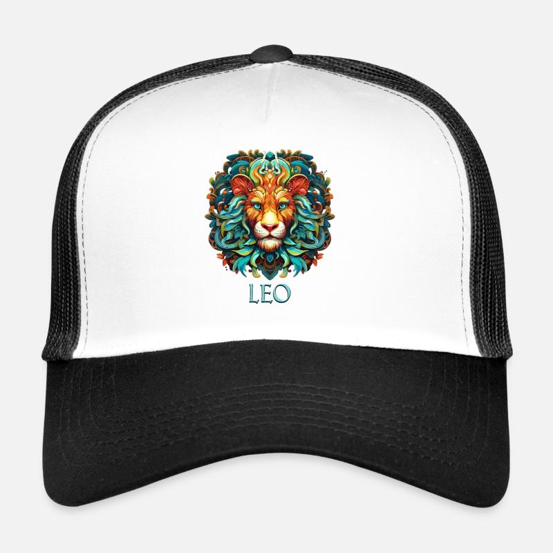 Seien Sie stolz auf Ihre einzigartigen Eigenschaften Sternzeichen Löwe Trucker Cap