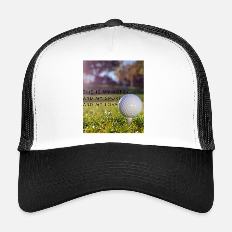 Liebe zum Golf - Trucker Cap - Weiß/Schwarz