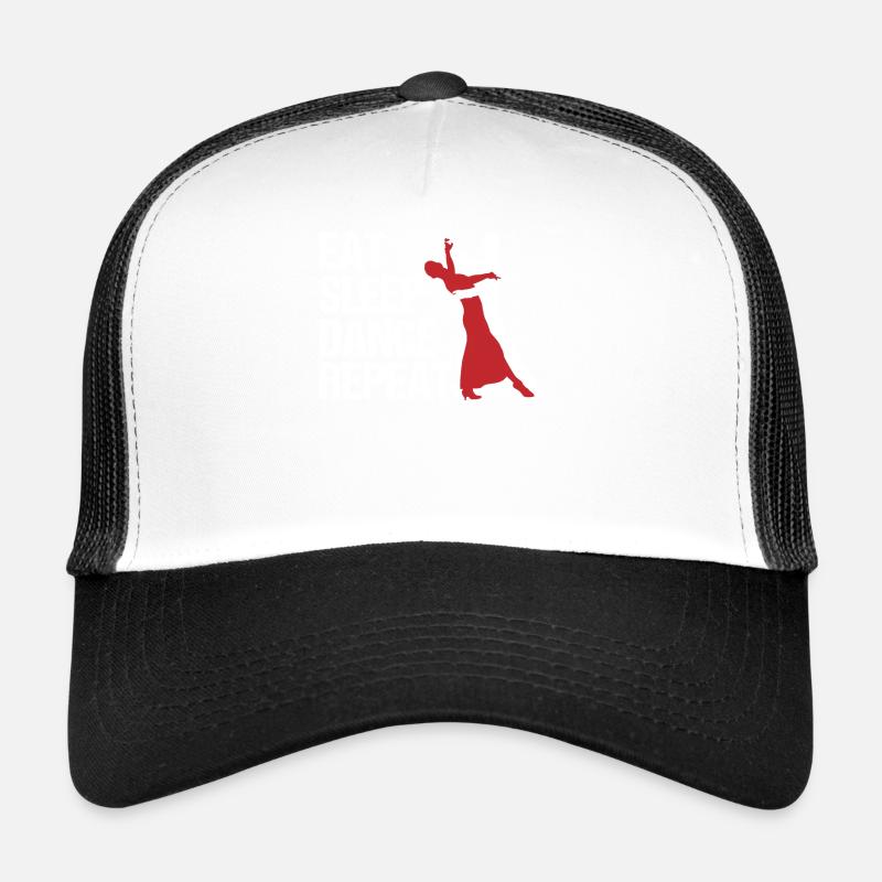 Mantra de répétition Manger, dormir, danser Casquette trucker 