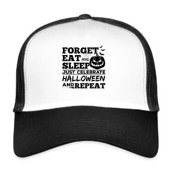Halloween Party Celebrate Halloween Pumpkin - Trucker Cap - white/black - Front