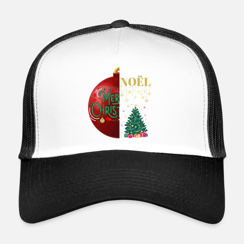 Joyeux Noël et Merry Christmas Casquette trucker 