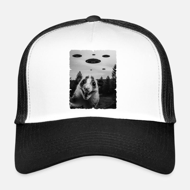 Possum Alien Invasion Uap Weirdcore Trucker Cap