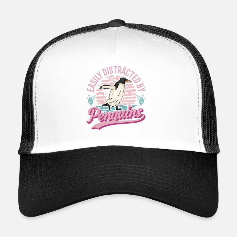 Easily distracted by Penguins Pinguin Trucker Cap