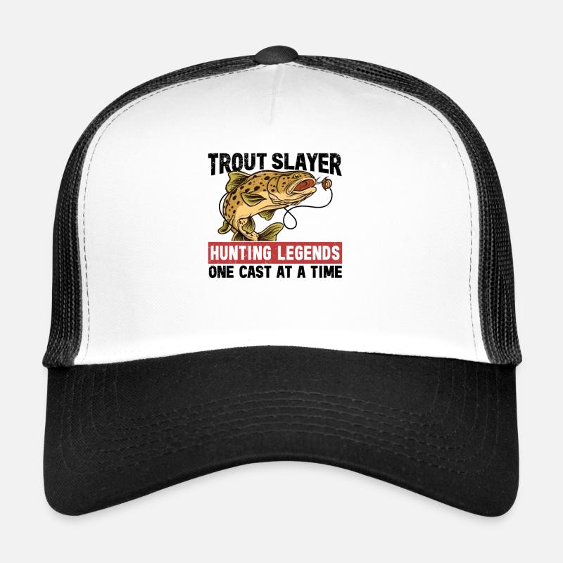 Fischen Forelle Lachs Fischer Angler Barsch Trucker Cap