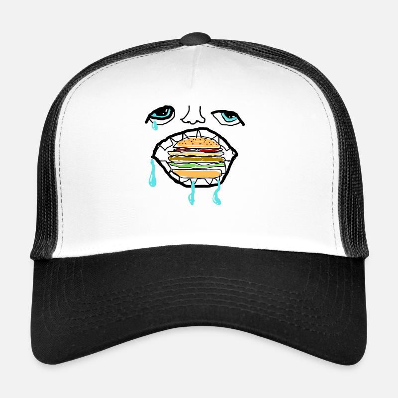 Burger Liebhaber - Trucker Cap - Weiß/Schwarz