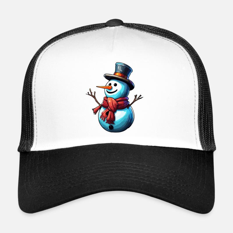 Schneemann / Winter / Schnee / Comic / kalt Trucker Cap