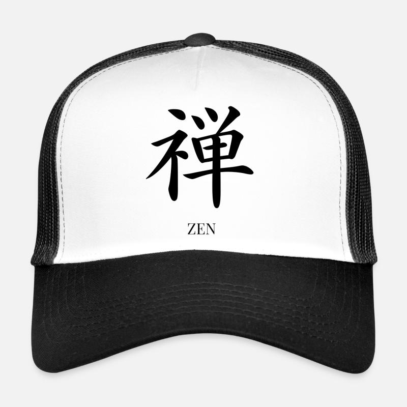 zen - Casquette trucker  - blanc/noir