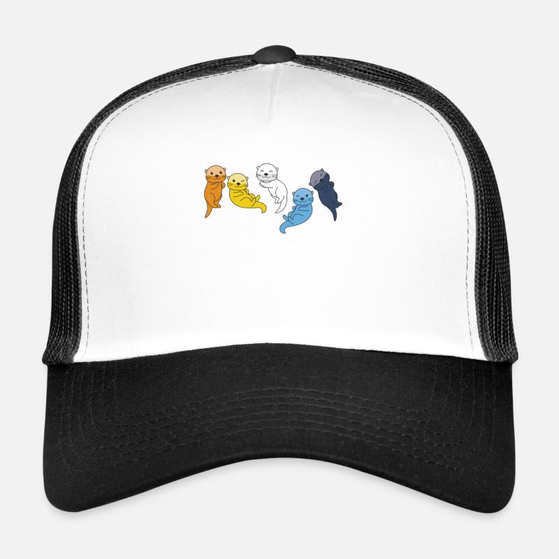 Aroace Flag Pride LGBTQ süßer Otter Trucker Cap