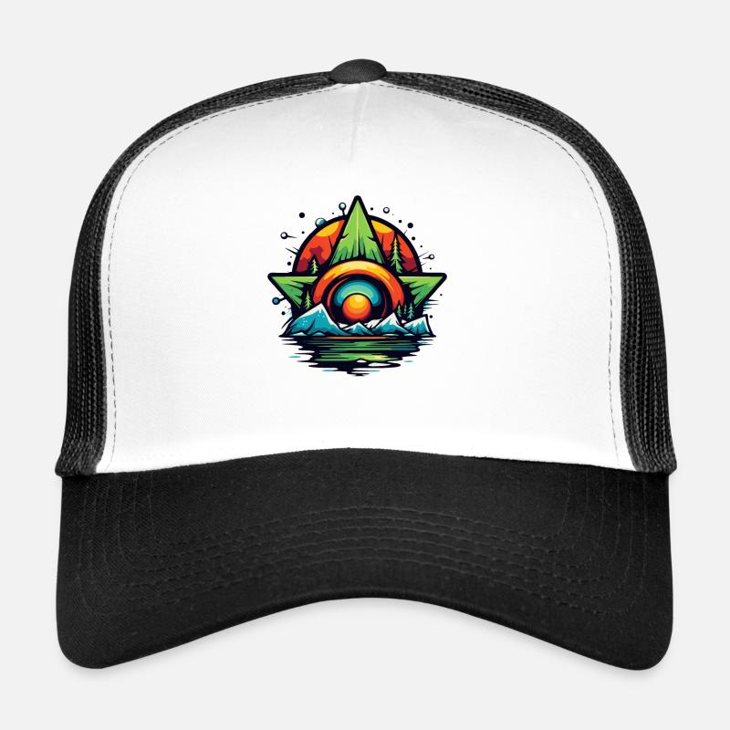 Die Natur ist der Star - Trucker Cap - Weiß/Schwarz