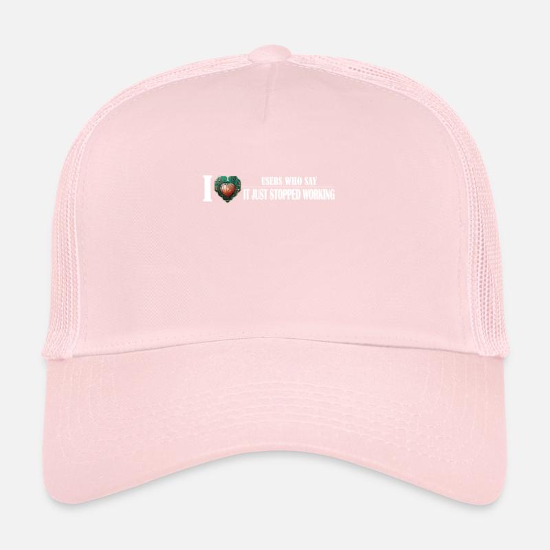 Techie's Tender Love: When Users Keep You Guessing Trucker Cap