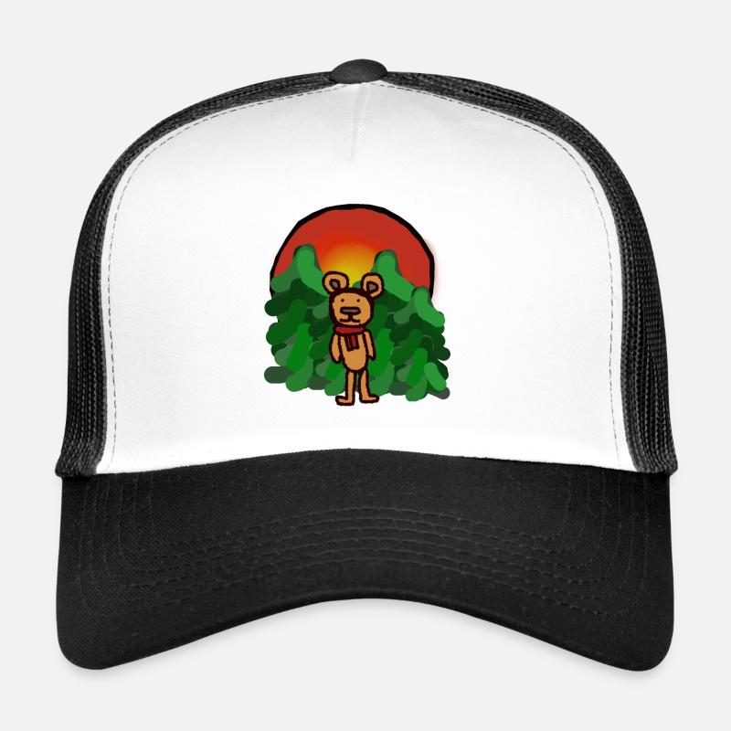 Waldbewohner Märchen Bär alleine Einsamkeit Wald Trucker Cap