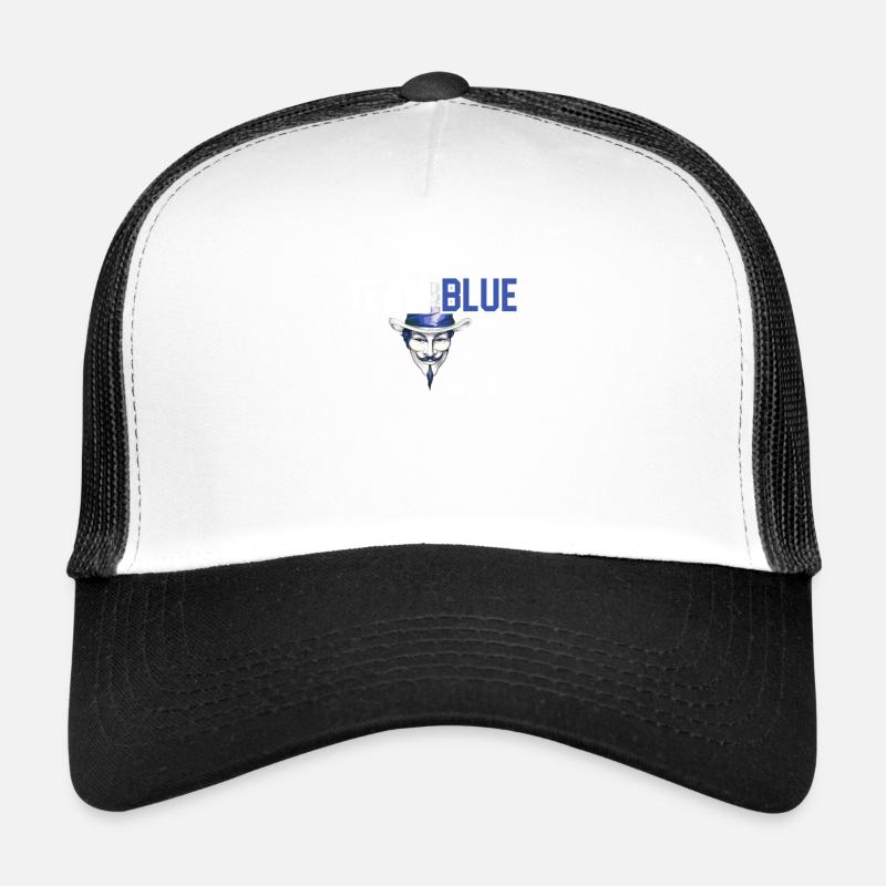 Team Blue Hackathon White Hat Hacker's Pride Trucker Cap