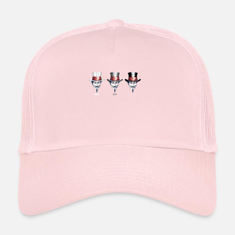 V Mask Trilogy: White, Gray, Black - Which Hat Are Trucker Cap