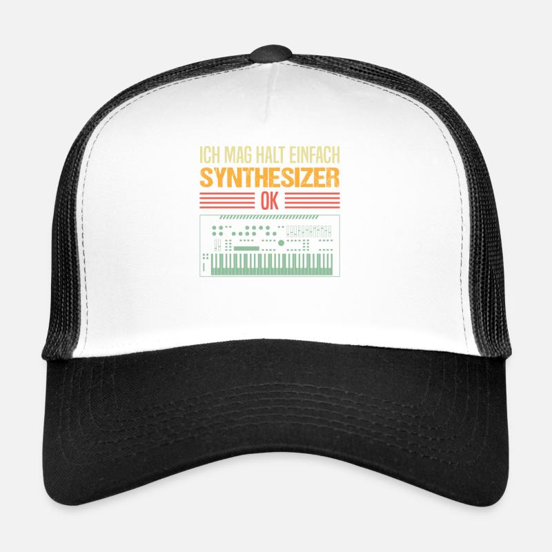 Einfache Synthesizer Liebe Musik Geschenk Trucker Cap