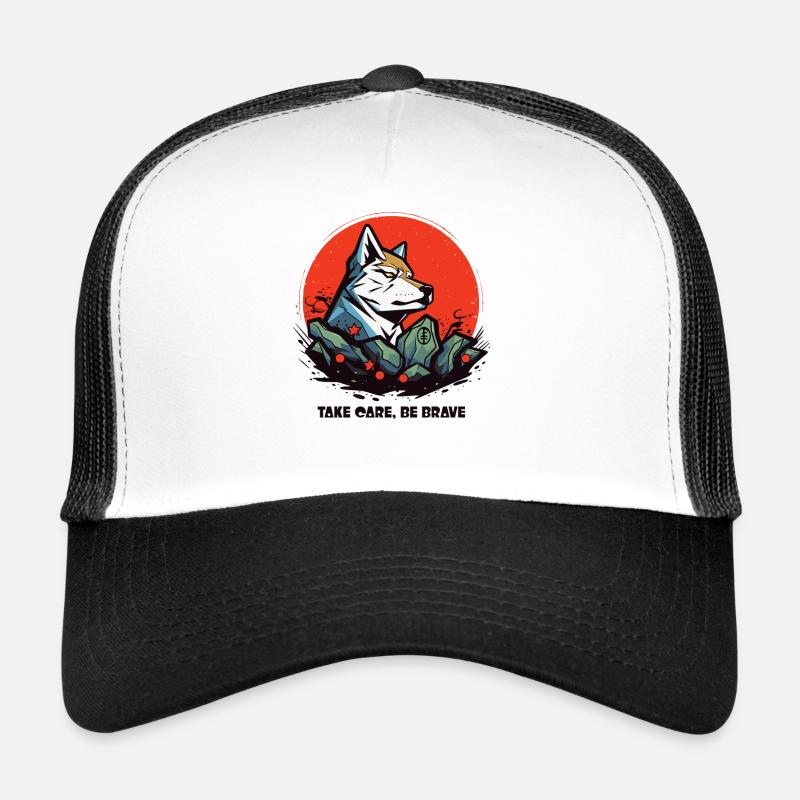 Sei mutig wie ein Wolf Trucker Cap