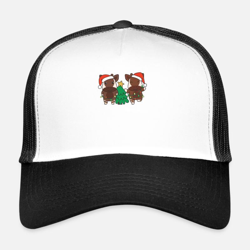 Okapi Christmas Winter Animals Okapis Trucker Cap