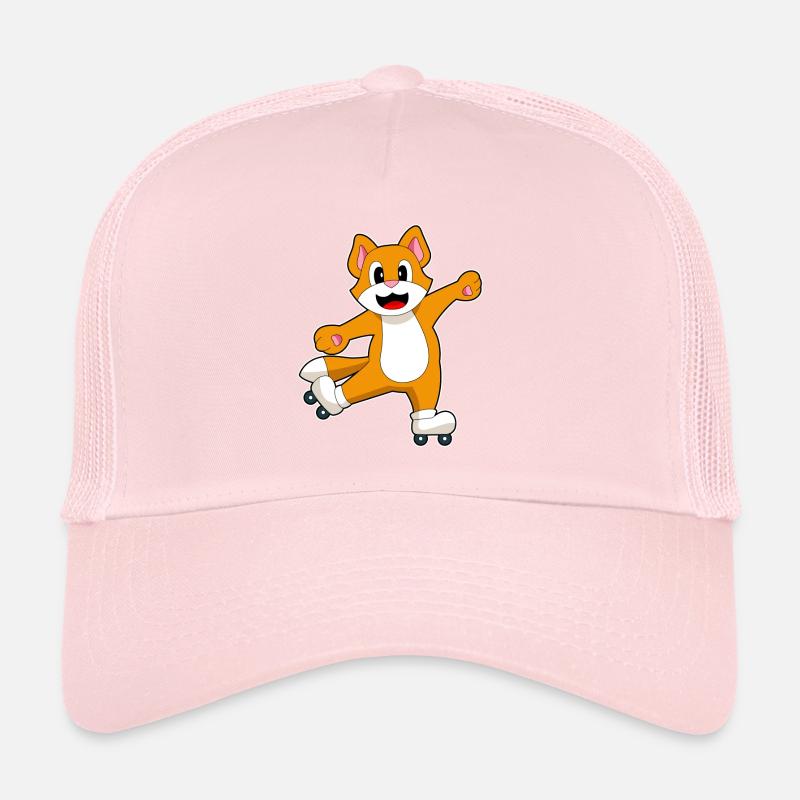 Katze Inline skating Rollschuhe Trucker Cap