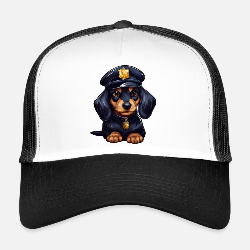 Dackel Polizist Trucker Cap