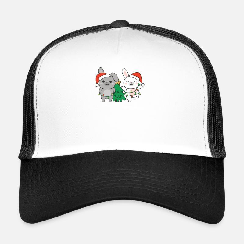 Lapin, Noël, Hiver, Animaux, Lapins Casquette trucker 