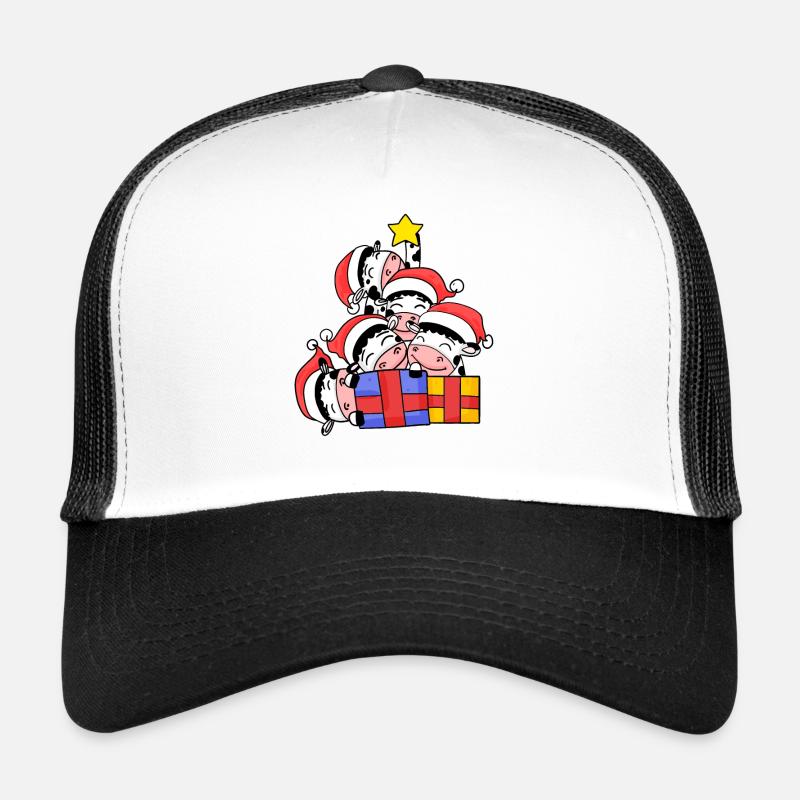 Kuh Baum Weihnachten Weihnachtsbaum Trucker Cap