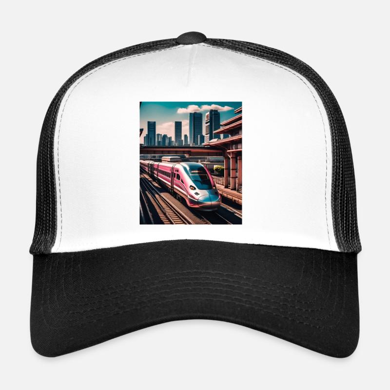 Train Tokyo Japan - Trucker Cap - white/black