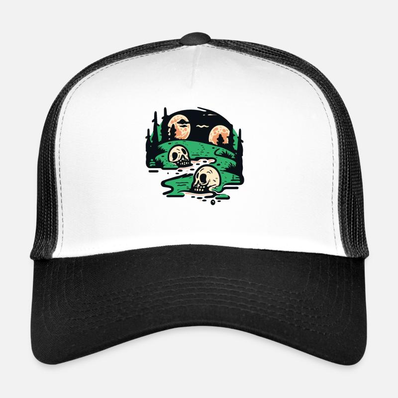 Paysage d’horreur rurale Casquette trucker 