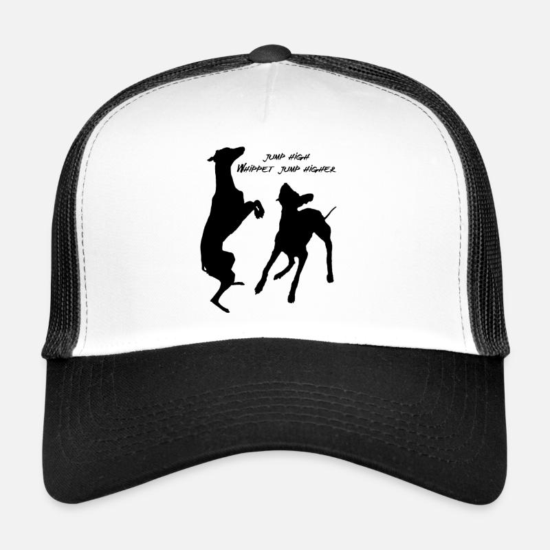 JumpHigh Whippet JumpHigher - Trucker Cap - Weiß/Schwarz