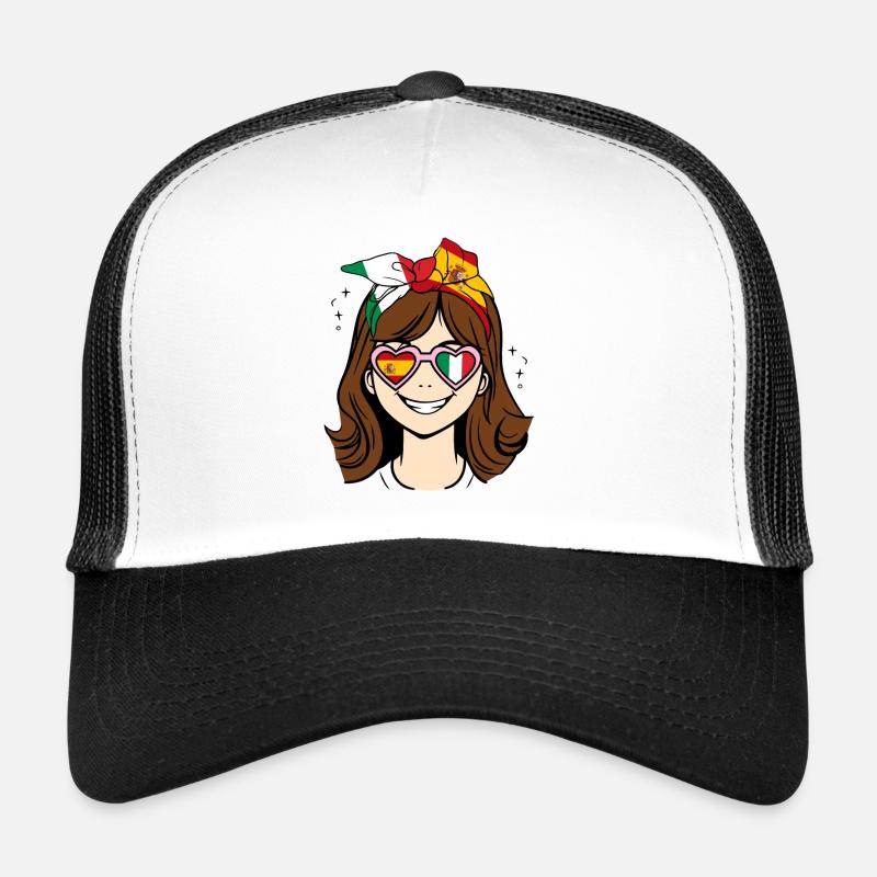 Halb Italienisch Halb Spanisch kleines Mädchen, Spanien Trucker Cap