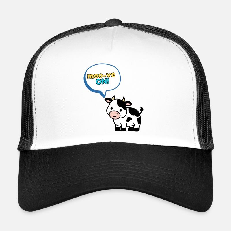 ¡Moo-ve weiter! Ein Motivations-Kuh-Coach Lustig Trucker Cap
