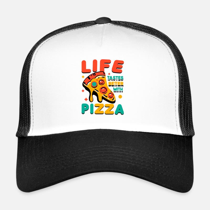 Life Tastes Better with Pizza Trucker Cap