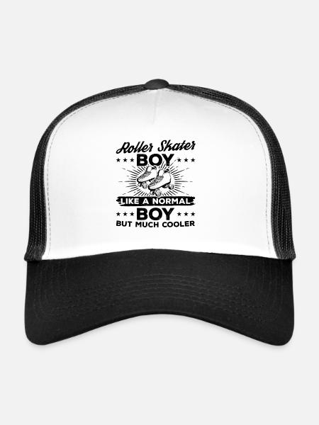 Roller Skater Boy Comme Un Garçon Normal Mais Beaucoup Coole - Casquette trucker  - blanc/noir - Devant