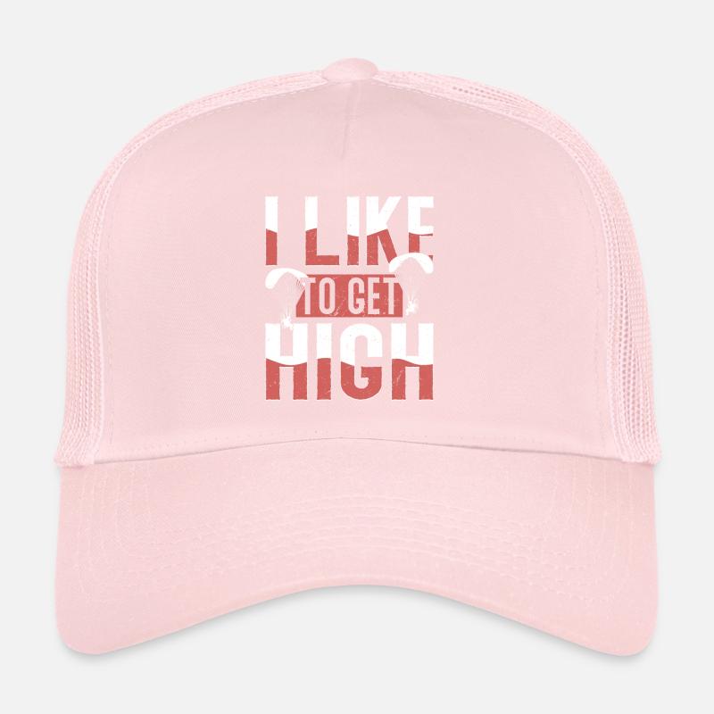 I Like To Get High Skydiver Parachute Trucker Cap