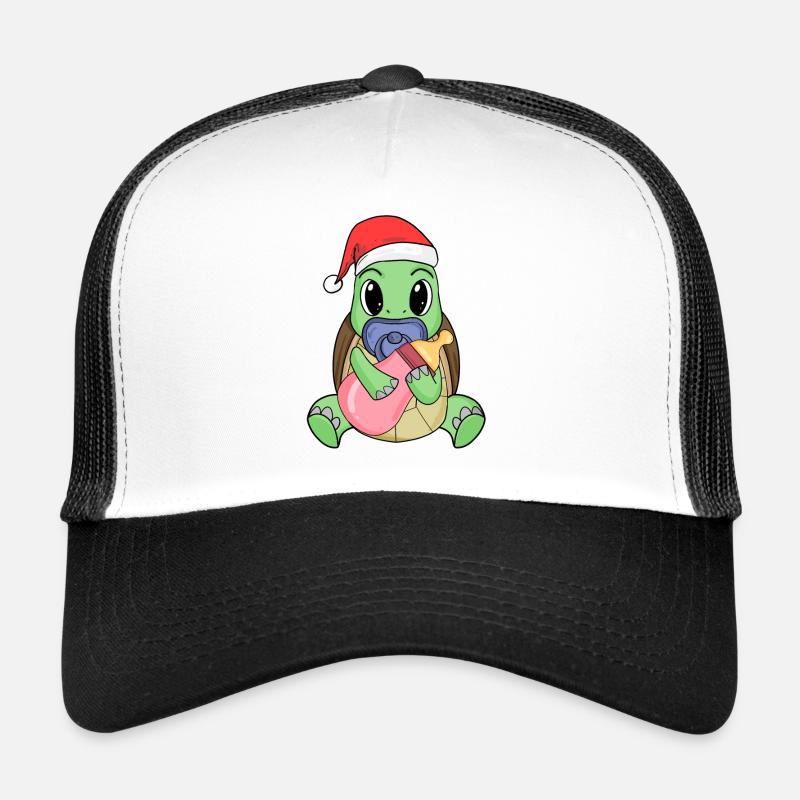 Tortue bébé Noël Casquette trucker 