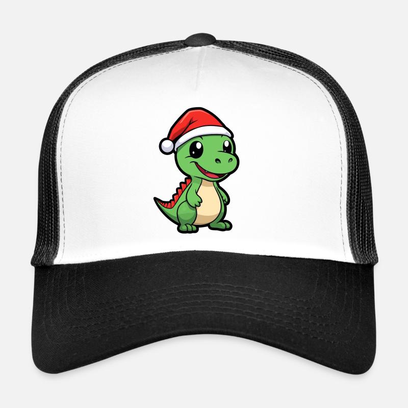 Süßer cooler Dino Nikolaus Weihnachtsmann Geschenk Trucker Cap