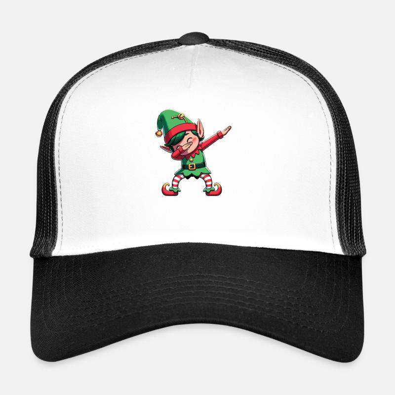 Dabbing Noël Elfe Dab Noël Casquette trucker 