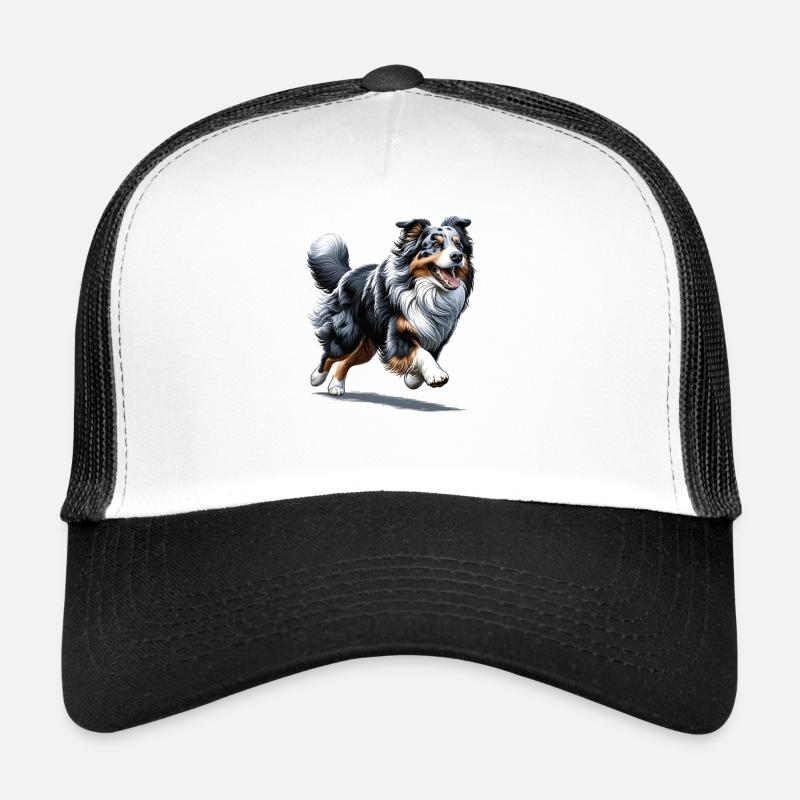 Berger Australien Bleu Merle Aussie Chiens Casquette trucker 