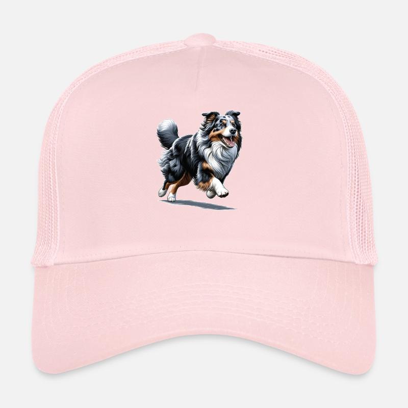 Australian Shepherd Blue Merle Aussie Hunde Trucker Cap