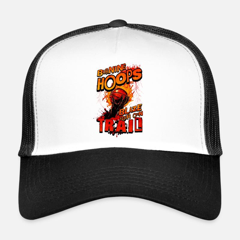 Basket-ball Burning Hoops Tracez votre propre chemin Casquette trucker 