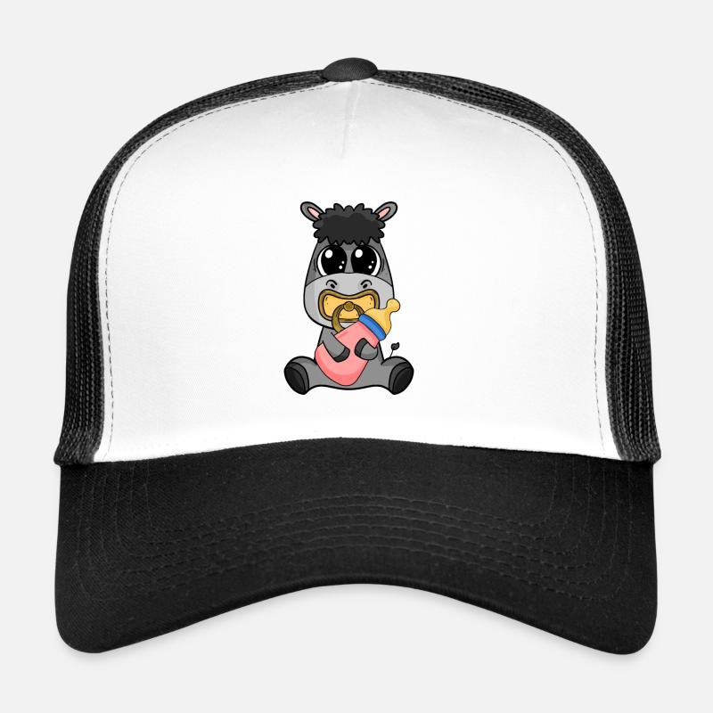 Motif de bébé âne Casquette trucker 