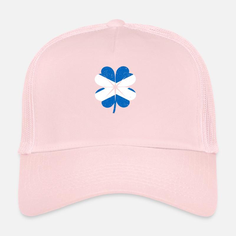 Drapeau Ecossais Feuille de Trèfle Irlandais Casquette trucker 