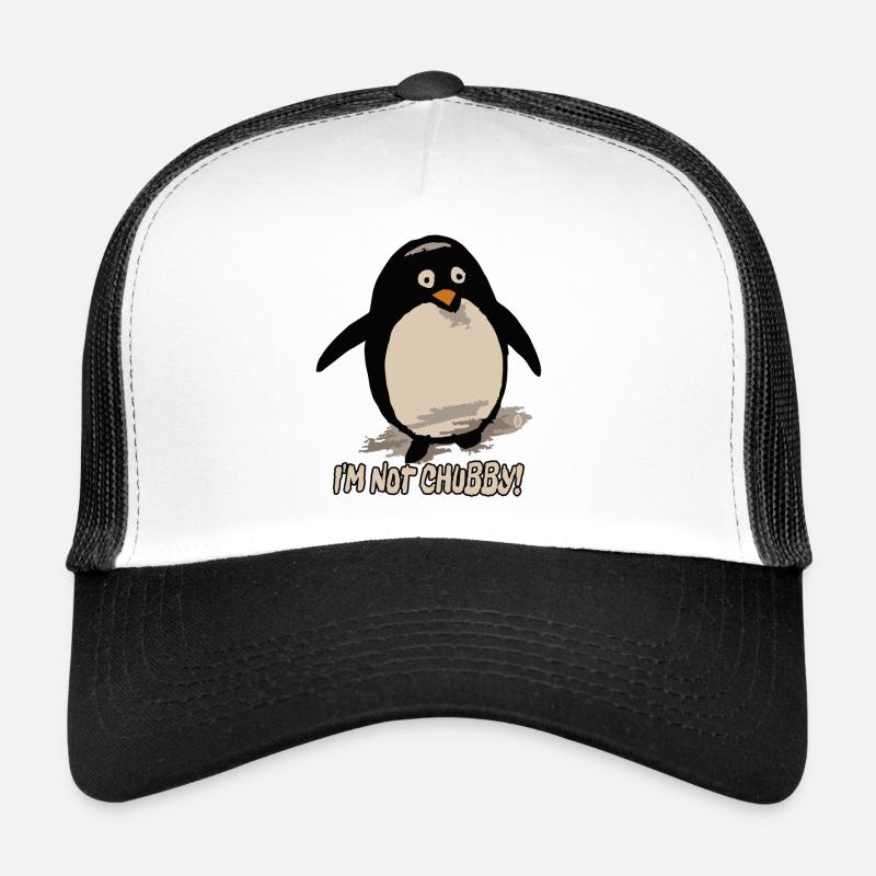 Je ne suis pas potelée, mignonne pingouin Casquette trucker 