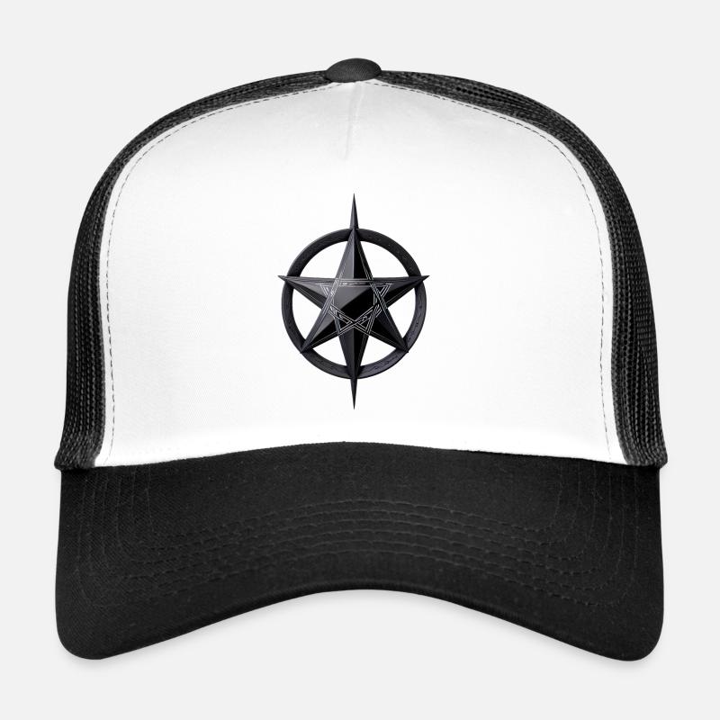 Pentagram Black Black Magic Summoning Trucker Cap