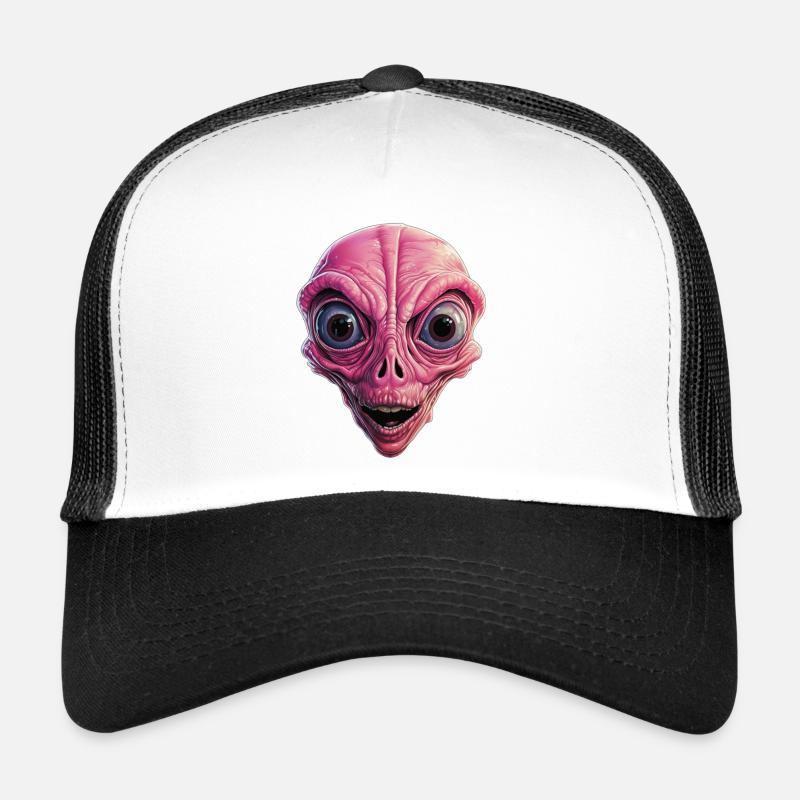 Schockierter Alien, Schock, Alien Gesicht, Neugier Trucker Cap